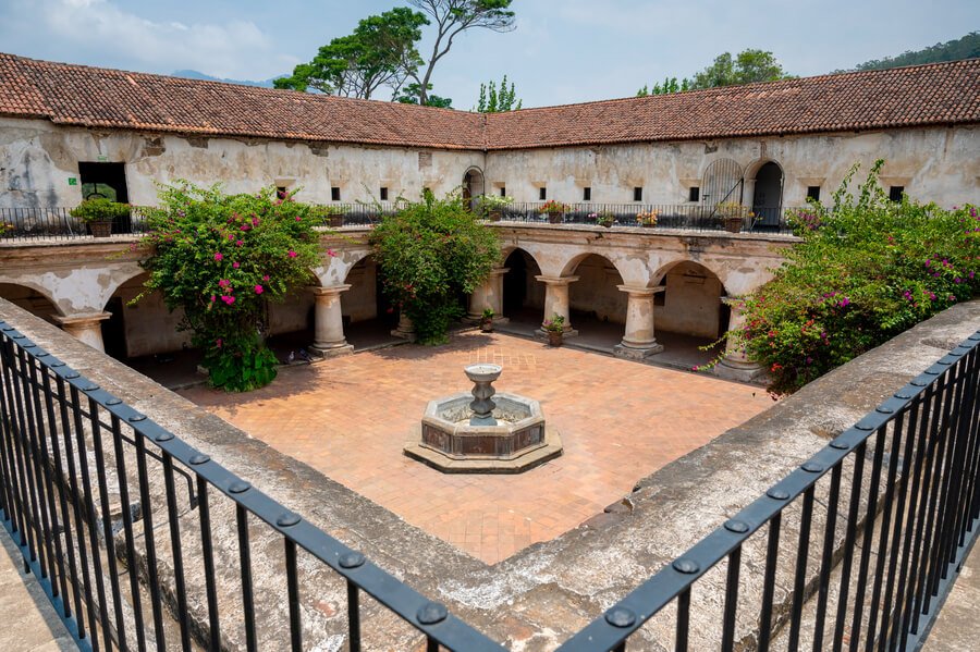 Historic colonial courtyard at Antigua Guatemala